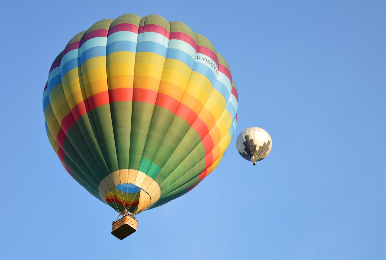 Balony na niebie